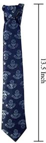 img 3 attached to 🕊️ Navy Blue First Communion Tie for Boys, IHS Chalice Design, 13.5 Inches - Enhanced SEO