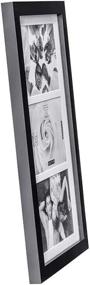 img 3 attached to 🖼️ Malden International Designs Matted Linear Classic Wood Picture Frame, Black (5x7-Inches - Affordable Option)