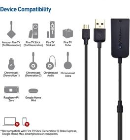 img 2 attached to 🔌 Cable Matters Micro USB to Ethernet Adapter - High-Speed 480Mbps - Ideal for Streaming Sticks like Chromecast, Google Home Mini & more! Not Compatible with Roku Device