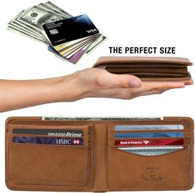 img 3 attached to Stylish and Functional: Tony Perotti Wallet with Removable Case in Brown - Perfect Men's Accessory