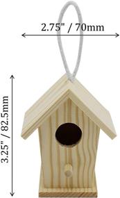 img 2 attached to Creative Hobbies 12-Pack of DIY Wooden Bird Houses: Unleash Your Creativity for Crafts, Weddings, Bible Camp and More!