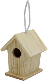 img 1 attached to Creative Hobbies 12-Pack of DIY Wooden Bird Houses: Unleash Your Creativity for Crafts, Weddings, Bible Camp and More!