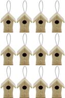 creative hobbies 12-pack of diy wooden bird houses: unleash your creativity for crafts, weddings, bible camp and more! logo