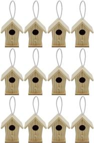 img 4 attached to Creative Hobbies 12-Pack of DIY Wooden Bird Houses: Unleash Your Creativity for Crafts, Weddings, Bible Camp and More!