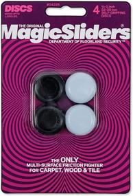 img 3 attached to Magic Sliders L P 4225 4 Pack Round Sliders, 7/8"-1" Diameter, 1 Pack, White and Black