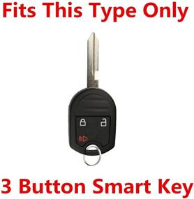 img 1 attached to 🔑 Silicone Keyless Entry Remote Control Key Fob Cover Case Protector Replacement for Ford E-150 E-250 E-350 Super Duty F-150 F-250 F-350 Explorer Edge Flex Fusion CWTWB1U793 164-R8070