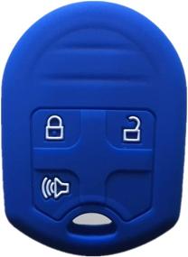 img 3 attached to 🔑 Silicone Keyless Entry Remote Control Key Fob Cover Case Protector Replacement for Ford E-150 E-250 E-350 Super Duty F-150 F-250 F-350 Explorer Edge Flex Fusion CWTWB1U793 164-R8070