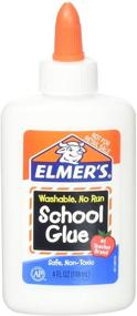 img 1 attached to 🖌️ Elmer's Washable No Run School Glue: 4 Ounces, White and Clear Solution for Mess-Free Crafting