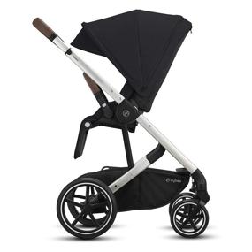 img 3 attached to Versatile Cybex Balios S Lux Stroller: FrontFacing or ParentFacing Seat, One-Hand Fold, Adjustable Handlebar, Deep Black - Ideal for Infants 6 Months+