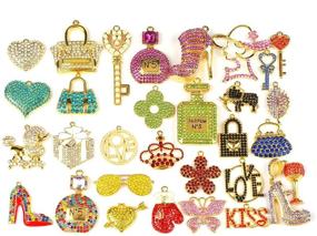 img 1 attached to Rhinestone EllyBling Fashion Accessories Multi Color