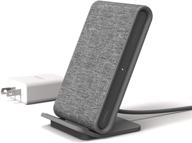 🔌 iottie ion wireless fast charging stand: qi-certified charger for iphone xs max, iphone xr, iphone 8 plus, samsung s9, note 9 - 7.5w for apple, 10w for samsung - includes usb c cable & ac adapter - ash logo