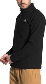 img 1 attached to 🧥 The North Face Men's Textured Cap Rock Sweatshirt with Quarter Zip