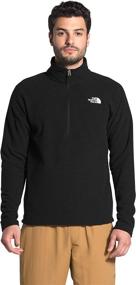 img 4 attached to 🧥 The North Face Men's Textured Cap Rock Sweatshirt with Quarter Zip