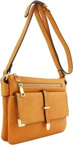 img 3 attached to 👜 Dual Compartment Flap Pocket Crossbody Bag: Versatile and Stylish Storage Solution