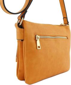 img 2 attached to 👜 Dual Compartment Flap Pocket Crossbody Bag: Versatile and Stylish Storage Solution