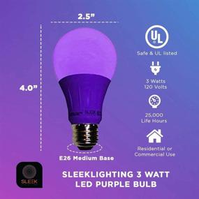 img 4 attached to Sleeklighting Purple Light Bulb Volt: Illuminate with Unparalleled Elegance