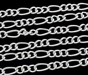 img 2 attached to 🔗 Figaro Cable Link Chain: Versatile Meter-Length Beading & Jewelry Making Essential