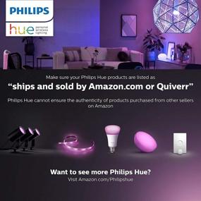 img 1 attached to Enhance Your Home with Philips Hue Cher Dimmable LED Smart Semi-Flushmount