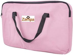 img 2 attached to Zampa Portable Foldable Pet Playpen Exercise Pen Kennel: Ideal for Large Dogs, Small Puppies, and Cats, with Carrying Case - Indoor/Outdoor Use and Water Resistant