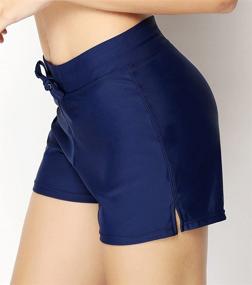 img 1 attached to 👙 HOLYSNOW Women's Clothing: Shorts Protection Tankini Bottoms for Swimsuits & Cover Ups