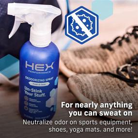 img 1 attached to 👟 HEX Performance Fresh & Clean Deodorizing Spray, 12oz (Pack of 2) - Ideal for Refreshing Shoes, Gear & Workout Mats