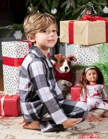 img 3 attached to Leveret Kids Christmas Pajama Set - 2 Piece Button Down for Boys & Girls (Size 2-14 Years)