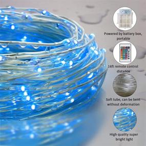 img 1 attached to 39.4ft LED Rope Lights with 100 LEDs – Color Changing Tube Lights for Outdoor, Bedroom, Patio, Garden, Christmas - Remote Control, Waterproof, Battery Powered