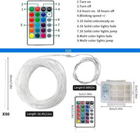 img 3 attached to 39.4ft LED Rope Lights with 100 LEDs – Color Changing Tube Lights for Outdoor, Bedroom, Patio, Garden, Christmas - Remote Control, Waterproof, Battery Powered