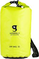🎒 geckobrands tarpaulin dry bag: waterproof pvc material, shoulder strap included, 3-inch capacity logo