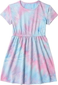 img 4 attached to DaniChins Casual Cotton Girls' Clothing - Short Sleeve