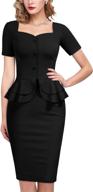 aisize vintage sweetheart ruffles peplum women's clothing logo