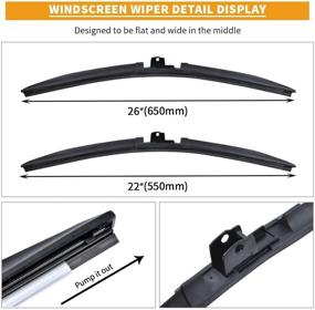 img 1 attached to Windshield Wiper Blade Multi Function Replacement Replacement Parts