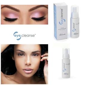 img 2 attached to 🧼 All-in-one Supreme Eye Cleanse Foam: Chrissanthie Eyelid Cleanser with Tea Tree - 80ml for Eyelash Extensions Cleansing and Makeup Removal