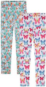 img 3 attached to 👖 Quedoris Girls Printed Pants Leggings: Fashionable and Comfortable for Kids in 2t to 9 Years