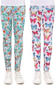 img 4 attached to 👖 Quedoris Girls Printed Pants Leggings: Fashionable and Comfortable for Kids in 2t to 9 Years