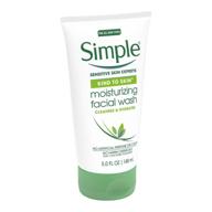 simple moisturizing facial wash (4 count), 5 ounce - effective skincare solution for gentle cleansing and hydration logo