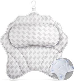 img 4 attached to Ultimate Comfort: Bath Pillow with Luxury Neck Support for Relaxing Tub Shower Experience