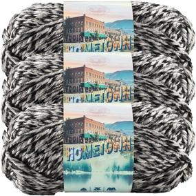 img 2 attached to Premium Quality 3-Pack Lion Brand Hometown Yarn Anchorage Ice 135-216 - Perfect for Cozy and Stylish Knits!