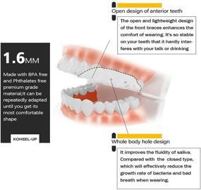 img 2 attached to Легкий клапан для защиты от стирания зубов KOHEEL, облегчение бруксизма без нарушения сна - упаковка из 2 шт.