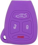 protect your remote key fob with segaden silicone skin jacket for dodge jeep chrysler mitsubishi - purple cv9752 logo