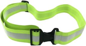 img 4 attached to 🏃 High Visibility Reflective Belt for Night Running, Cycling, and Walking - Army PT Belt for Men and Women. Stay Safe with Military Safety Reflector Strips!