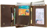 💼 genuine leather trifold wallet: ultimate protection for men's wallets, card cases & money organizers logo