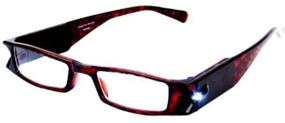 img 1 attached to Enhance your reading experience with LightSpecs Nighttime Readers in Tortoise - Strength +2.0