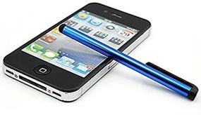 img 2 attached to 🖊️ 5pack Blue Universal Small Touch Stylus Metal Pen for Mobile Phone Cell Smart Phone Tablet iPad iPhone: Enhance Precision and Convenience!