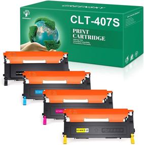 img 4 attached to 🖨️ High Quality GREENSKY Compatible Toner Cartridges for Samsung CLT-K407S – Perfect for CLP-315W, CLP-315, CLP-325W, CLX-3185FW, CLX-3185, CLT-Y407S, CLT-407S, C410W, and CLX-3180 Laser printer (4-Pack)
