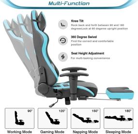 img 2 attached to Кресло с подставкой для ног Homall Executive Desk