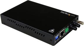 img 4 attached to 🖥️ StarTech.com Black Ethernet to Fiber Optic Media Converter - Chassis Mount, 10/100 Mbps - ST Multimode - 1310nm - 2km Range (ET90110ST2)