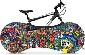 img 4 attached to 🚲 PS Planet Sister Bike Wheel Cover - Ultimate Protection for Indoor Storage and Transportation