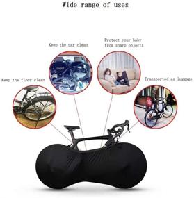 img 3 attached to 🚲 PS Planet Sister Bike Wheel Cover - Ultimate Protection for Indoor Storage and Transportation