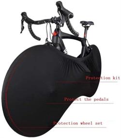 img 1 attached to 🚲 PS Planet Sister Bike Wheel Cover - Ultimate Protection for Indoor Storage and Transportation